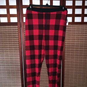 Old Navy Pants - Waffle knit jogger pants red plaid Old Navy Pants - Waffle knit jogger pants red plaid
